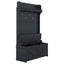 Hall tree with storage desk, entrance desk with drawers and 5 hooks, display rack, dark blue - Korvel