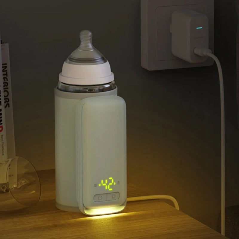 Portable USB Charging Bottle Warmer with Insulation Cover