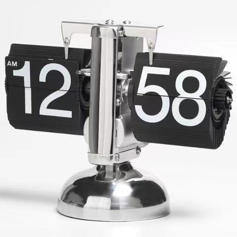 Retro Small Balance Automatic Flipping Clocks Living Room Desktop Clocks - Korvel