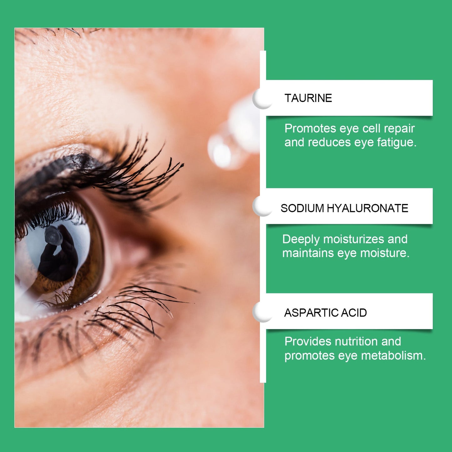 Eye Care Solution Relieves Dryness, Soothes Moisture And Keeps Your Eyes Comfortable Portable Eye Care Drops - Korvel