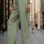 High Waist Wide Leg Pants - Korvel