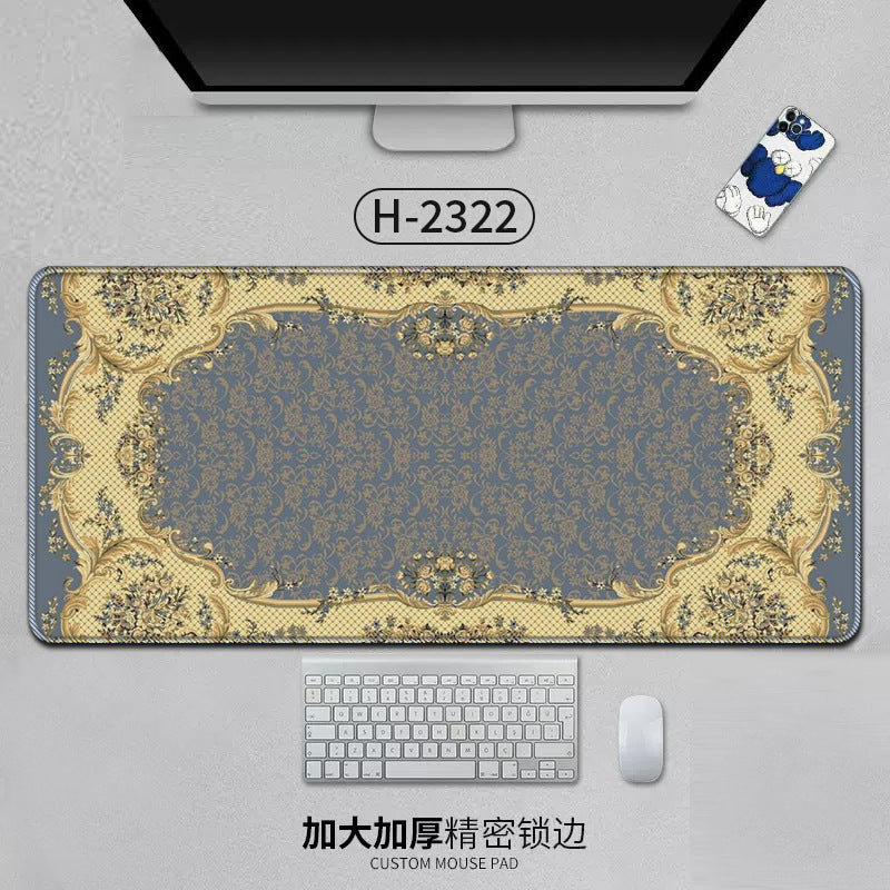 Large Persian Mouse Pad Office Carpet MousePad Natural Rubber Lockedge Anti Slip Desk Mat Laptop Office Game Accessories Pad - Korvel