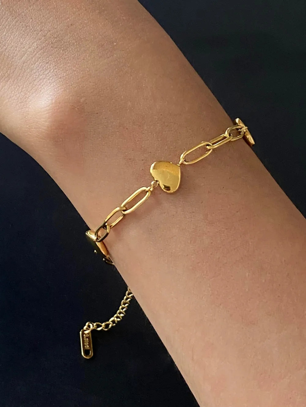 Stainless steel gold splicing personalized niche design titanium steel bracelet - Korvel