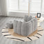 Soft Bean Bag Chair with High Resilient Foam(Chips)for living room and bedroom,Comfortable Square Lazy Sofa with Footstool - Korvel