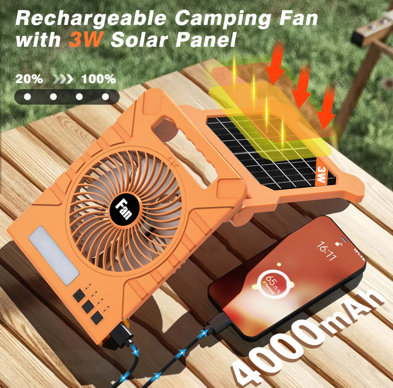BreezeLite Solar Fan - Korvel