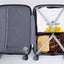 Hardshell Suitcase Spinner Wheels PP Luggage Sets Lightweight Durable Suitcase with TSA Lock,3-Piece Set (20/24/28) ,Silver - Korvel