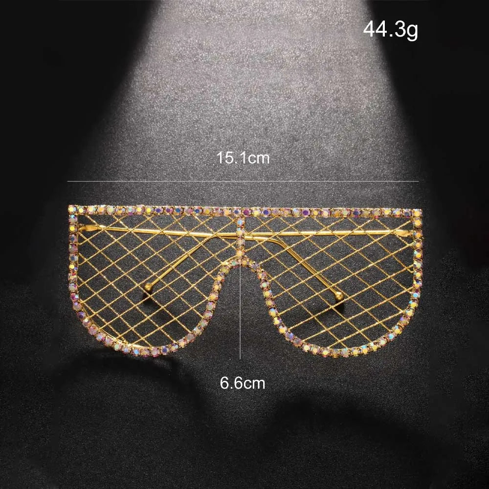 Hot tassel glasses frame no lens rhinestone glasses frame personality accessories female - Korvel