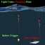 Smart Fishing Float Bite Alarm Fish Bite Bait LED Light Color Change Automatic Night Electronic Changing Buoy Strike Intelligent - Korvel