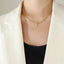 Brass Inlaid Zircon Letter Pendant Necklace - Korvel