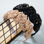 High Quality Hair Hoop Ladies Hand-String Crystal Flower Shape Super Flash Wide-Brimmed Head Hoop Fashion Trendy Hair Press - Korvel