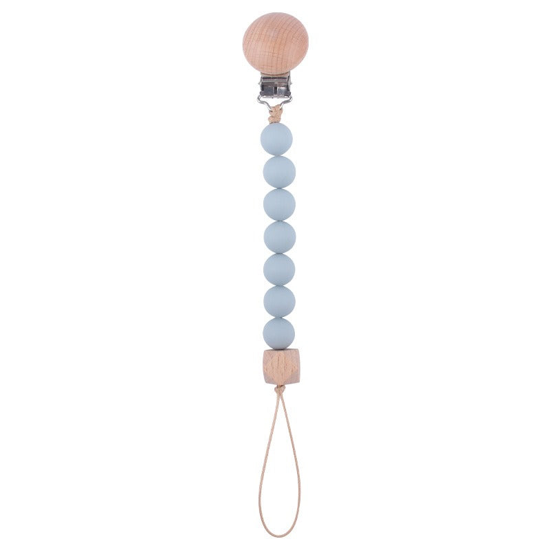 Infant and toddler products, beech wood pacifier clip, soothing wood octagonal pacifier, anti drop chain - Korvel