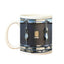 Vintage Drum Mug, 11oz. Black & White, Funny Ceramic Mug. Ideal Cool Gift for Drummers and Musicians. - Korvel