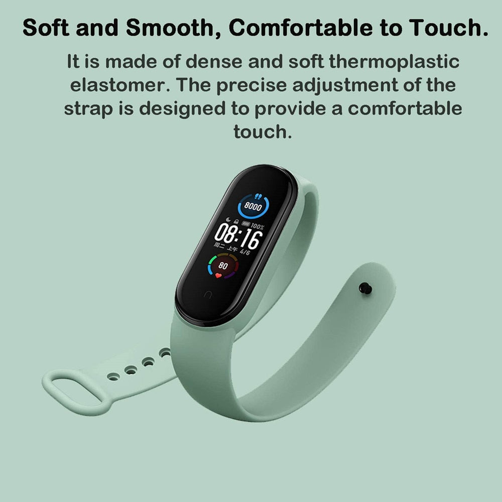 Bracelet en silicone premium pour Xiaomi Mi Band 3-7