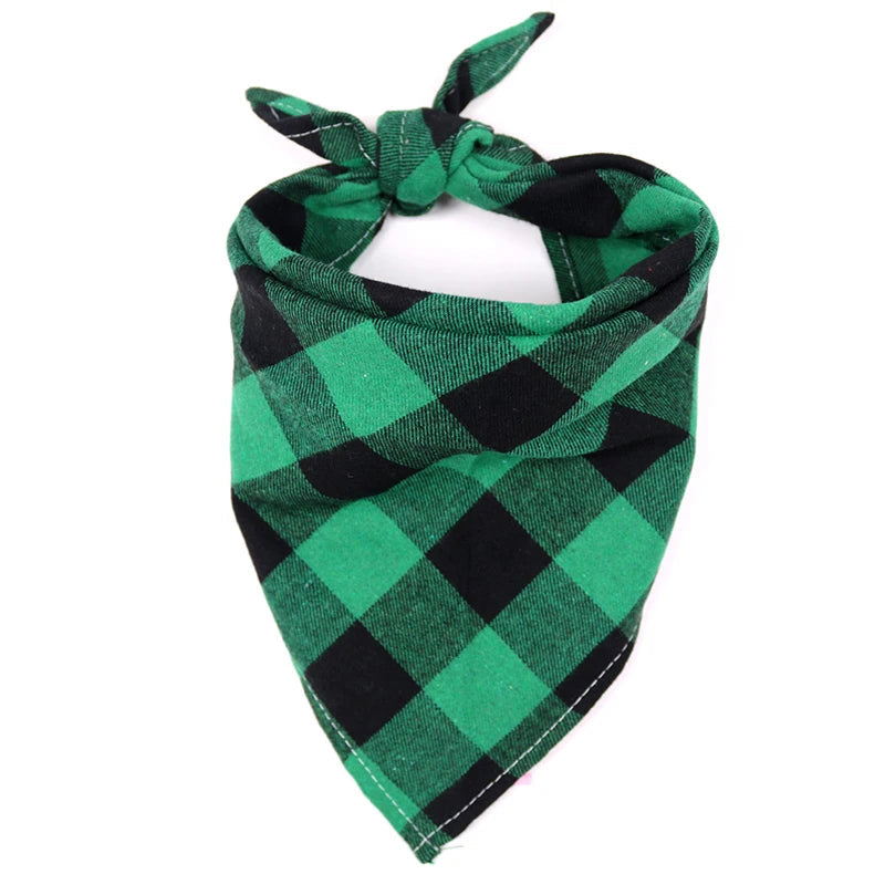 Bandanas de Perro de Cuadro de Algodón Premium - Accesorios Elegantes para Mascotas