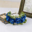 Handmade Velvet Flower Wreath - Adjustable Hair Accessory