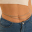 Simple and versatile, personalized and sexy double-layer pearl waist chain, body chain - Korvel