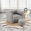 Soft Bean Bag Chair with High Resilient Foam(Chips)for living room and bedroom,Comfortable Square Lazy Sofa with Footstool - Korvel