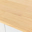 Kitchen Island Cart with Solid Wood Top and Locking Wheels 54.3 Inch Width  (White) - Korvel