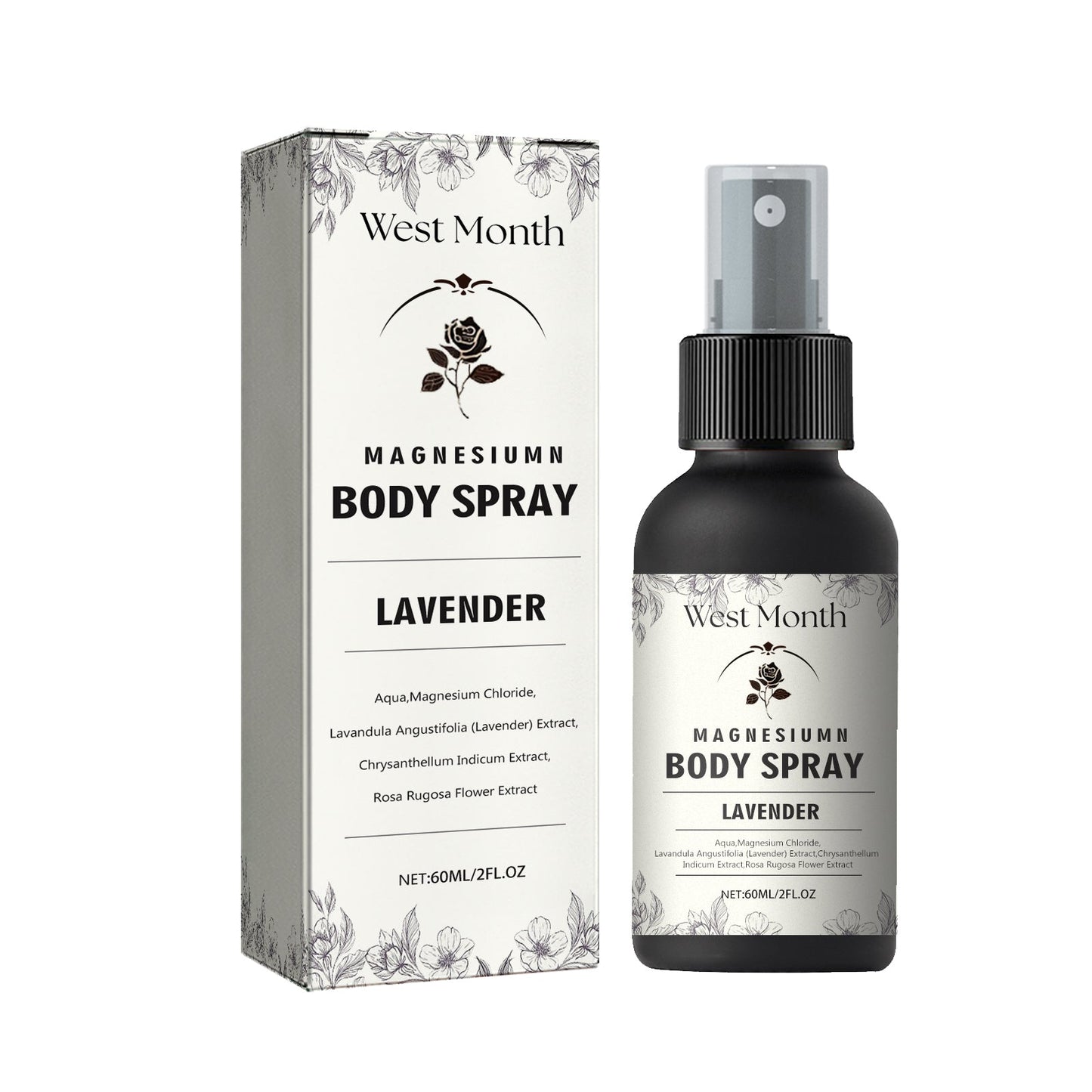 Magnesium Body Spray, Relieve Muscle Tension And Fatigue And Promote Body Relaxation Treatment Spray - Korvel