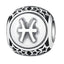 BAMOER 925 Sterling Silver Aquarius Star Sign Zodiac Beads Charms fit Bracelets PSC048 - Korvel