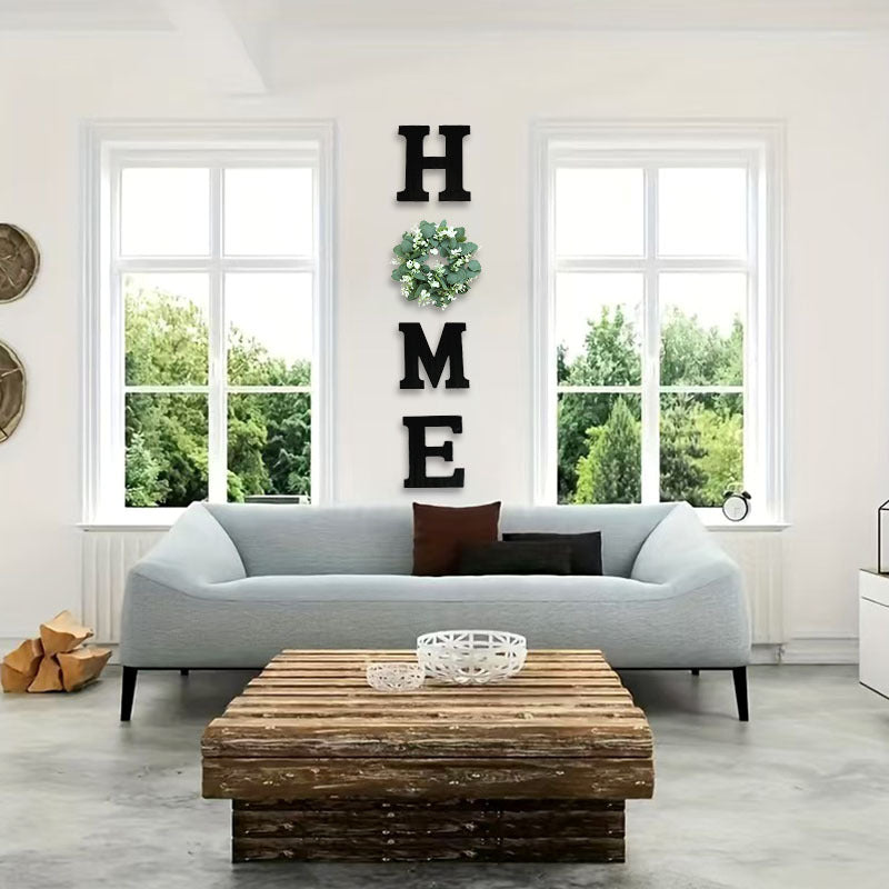 Home Wooden Alphabet Living Room Dining Room Wall Decoration Wall Decoration - Korvel