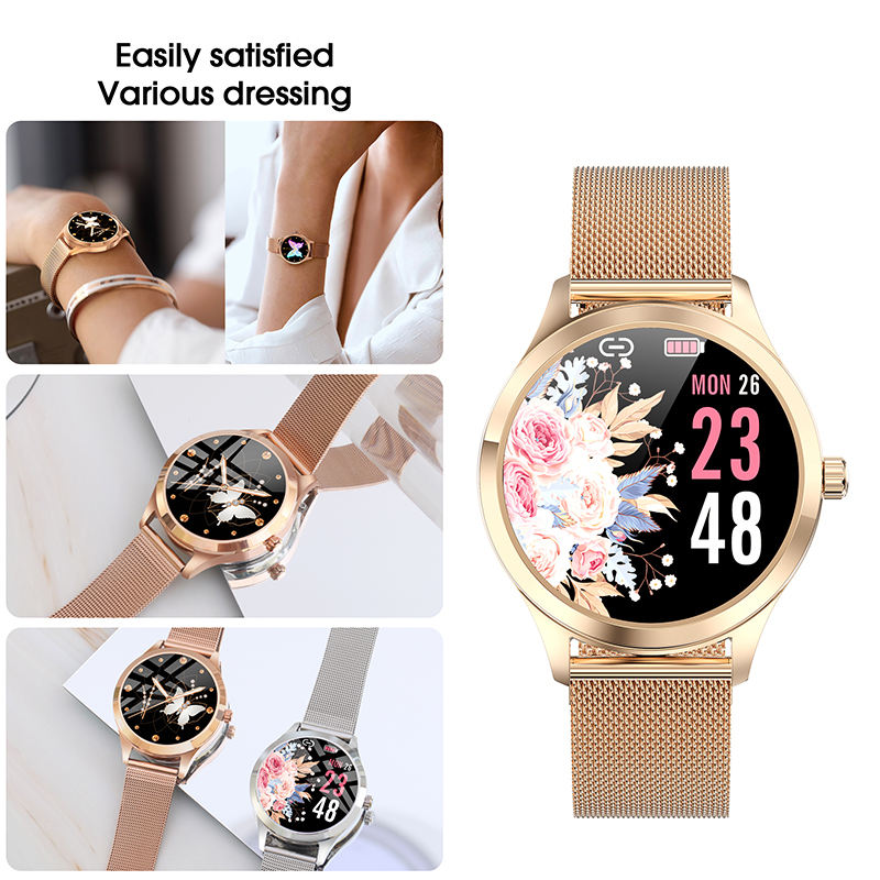 LW07 Women's Bluetooth Smart Band New Blood Pressure Heart Rate IP68 Blood Oxygen Physiological Reminder - Korvel