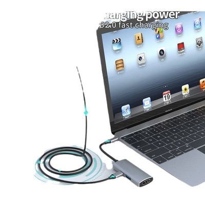 USB HUB docking station three in one C interface USB splitter Switch game console base HUB docking station - Korvel