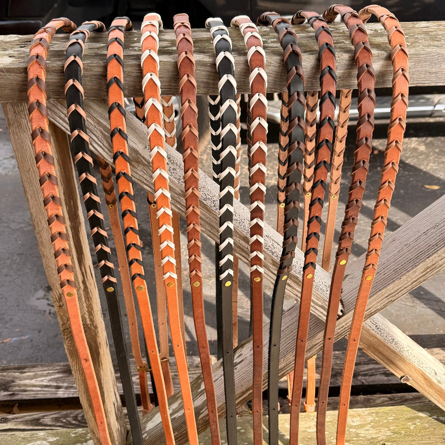 Premium Leather Barrel Racing Reins with Enhanced Grip - Korvel