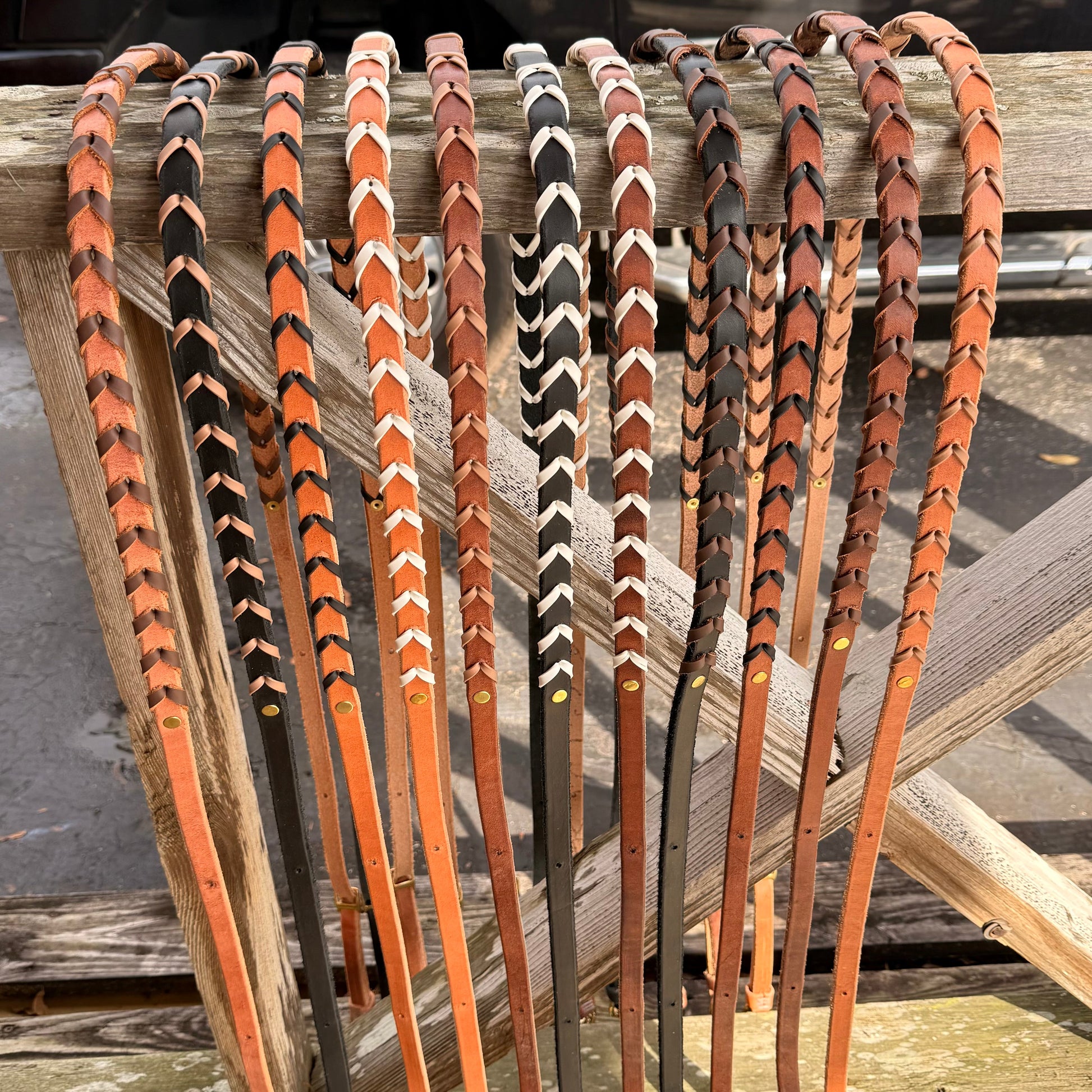 Premium Leather Barrel Racing Reins with Enhanced Grip - Korvel