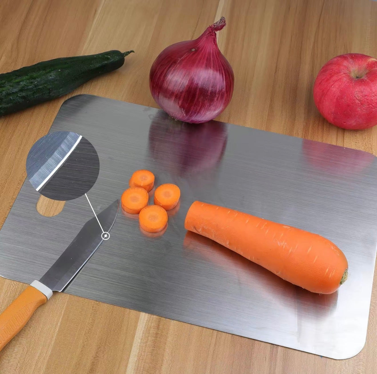 Planche SteelChop - Planche à Découper en Acier Inoxydable Premium