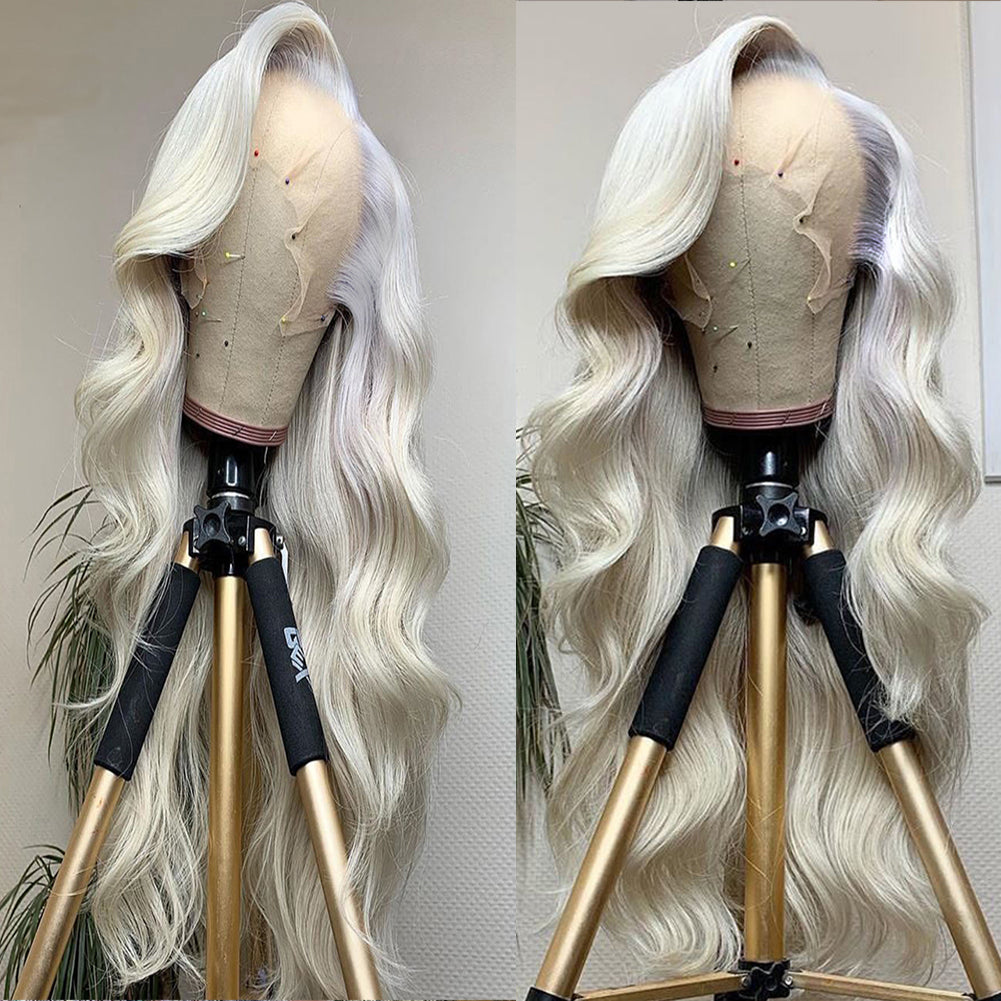 Synthetic Lace Front Wig Long Wavy Cosplay Wigs Heat Resistant Fiber Glueless Daily Wigs For Women - Korvel