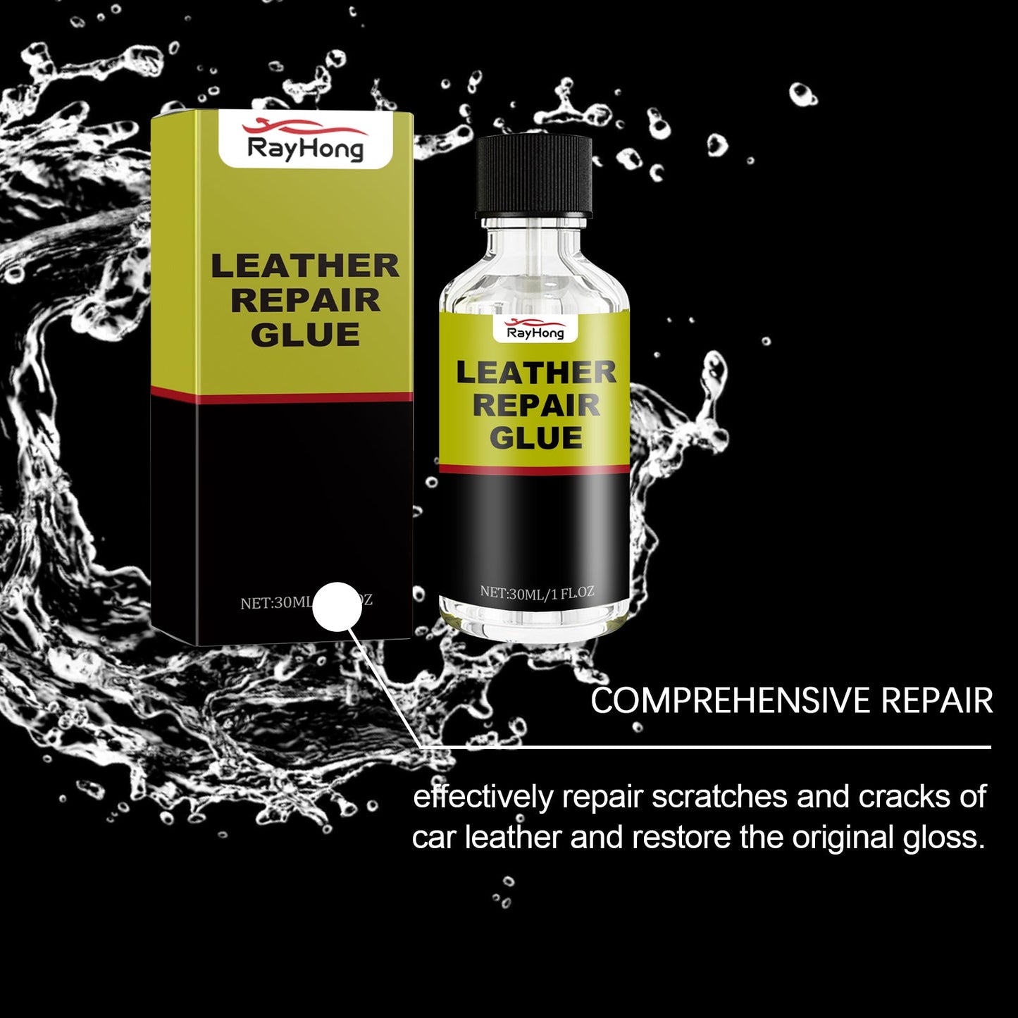 Automotive Leather Repair Fluid Repair Scratches And Cracks Restore Luster Wear Resistant Leather Repair Glue - Korvel