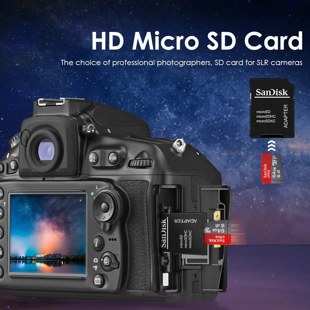 Micro SD Card 64GB Video Monitoring Traffic memory card 128GB 256GB Max 512GB 1TB smartphone DJI drone cardfor car - Korvel