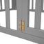 Full Size Gray Wood Daybed Frame with Fence