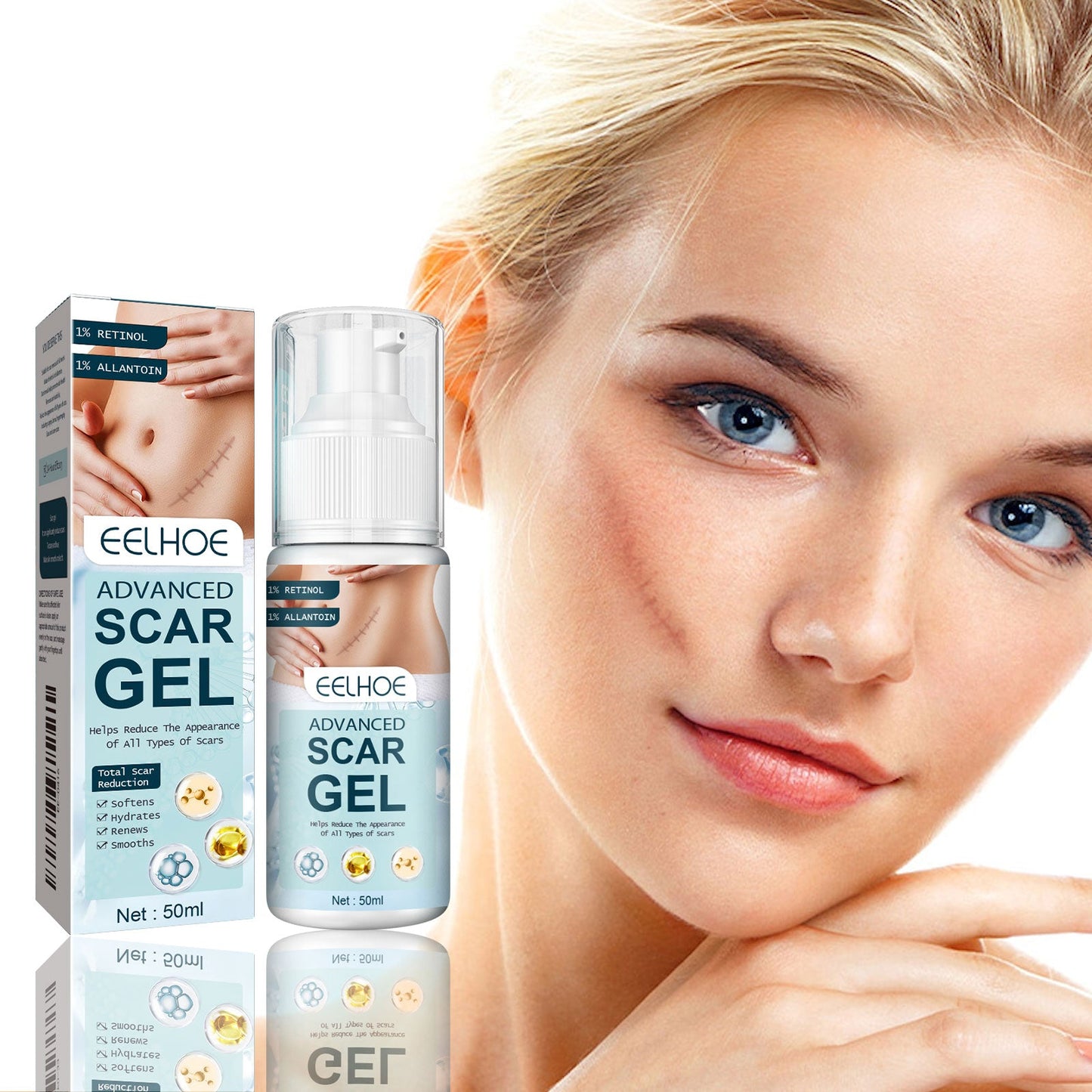 Skin Repair Gel, Gentle Care Body Skin Smooth Smooth Skin Moisturizing Gel - Korvel