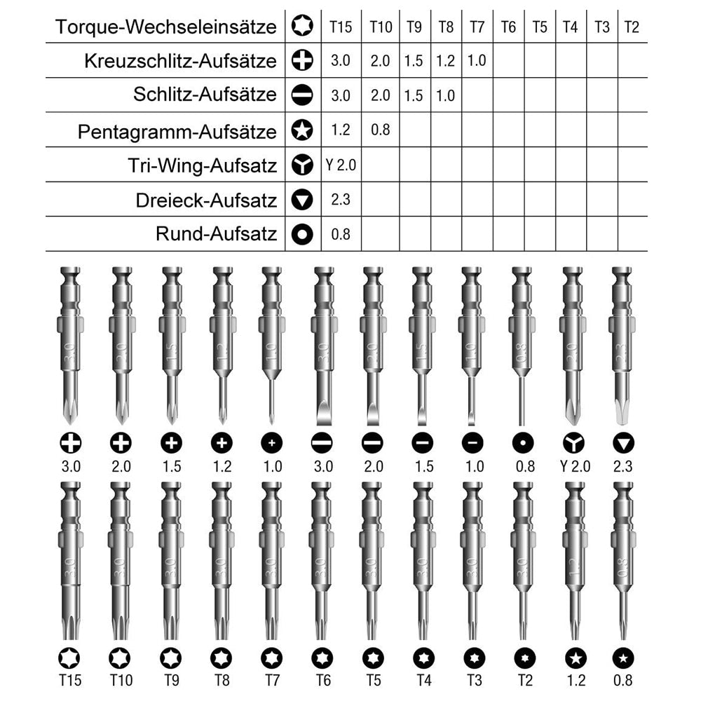 Screwdriver Set 25 in 1 Torx Multifunctional Opening Repair Tool Set Precision Screwdriver For Phones Tablet PC - Korvel
