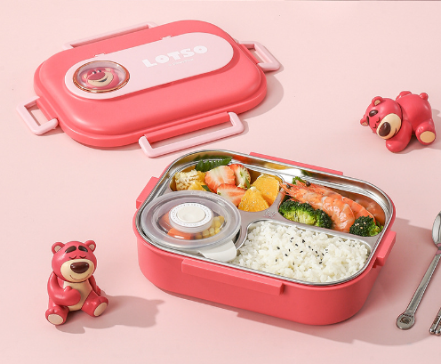 Boîte à lunch isolée en acier inoxydable 316 avec dessin animé mignon