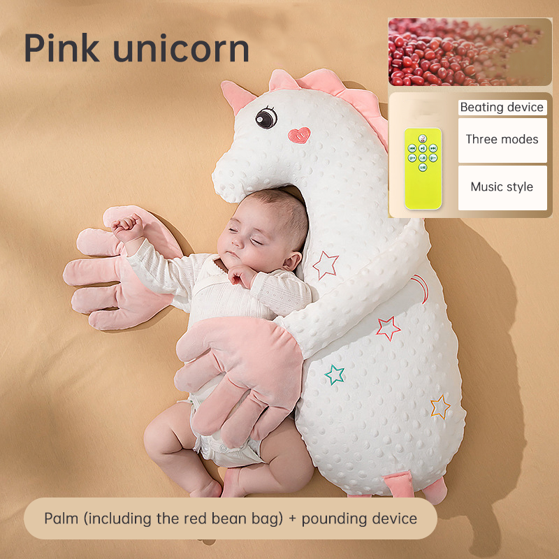 Babycare Soothing Sleep Aid: Anti-Moros Reflex Pillow and Patting Toy - Korvel