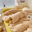 Cotton Dyed Washed Cotton Bedding Set Pure Cotton A Class Flat Sheet Quilt Cover Fitted Sheet Quilt Cover Three-Piece Set Striped - Korvel