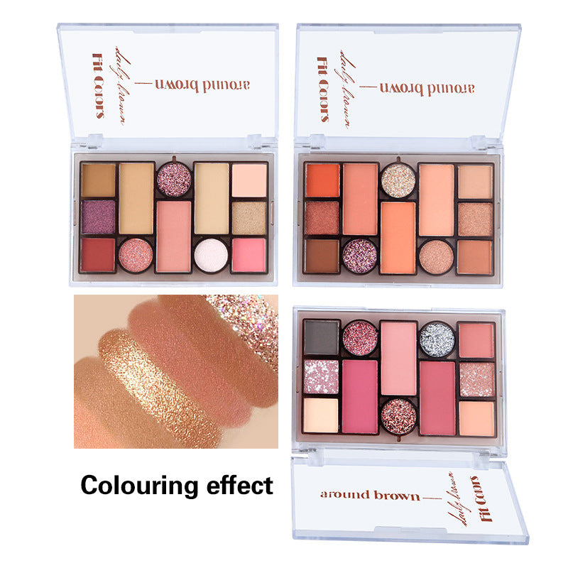 Paleta de Maquillaje Integral Fit Colors de 12 Colores