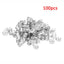 100 Pcs/set 7 Colors Mixed Beads Adjustable Hair Braids Dreadlock Beads Adjustable Hair Braid Rings Cuff Clips Tubes Jewelry - Korvel