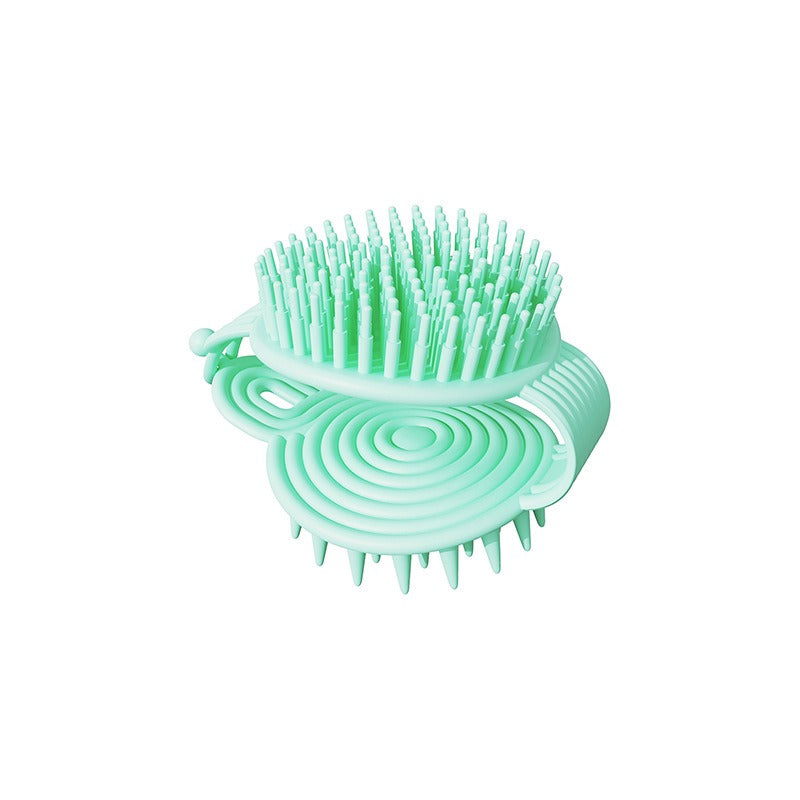 Soft adhesive double-sided hair brush massager for adults and children hair brush for gods bathroom shower brush head massage - Korvel