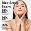 Rice Scrub Foam, Deeply Clean Firming Pores Repair Facial Dull Skin Shine White Face - Korvel