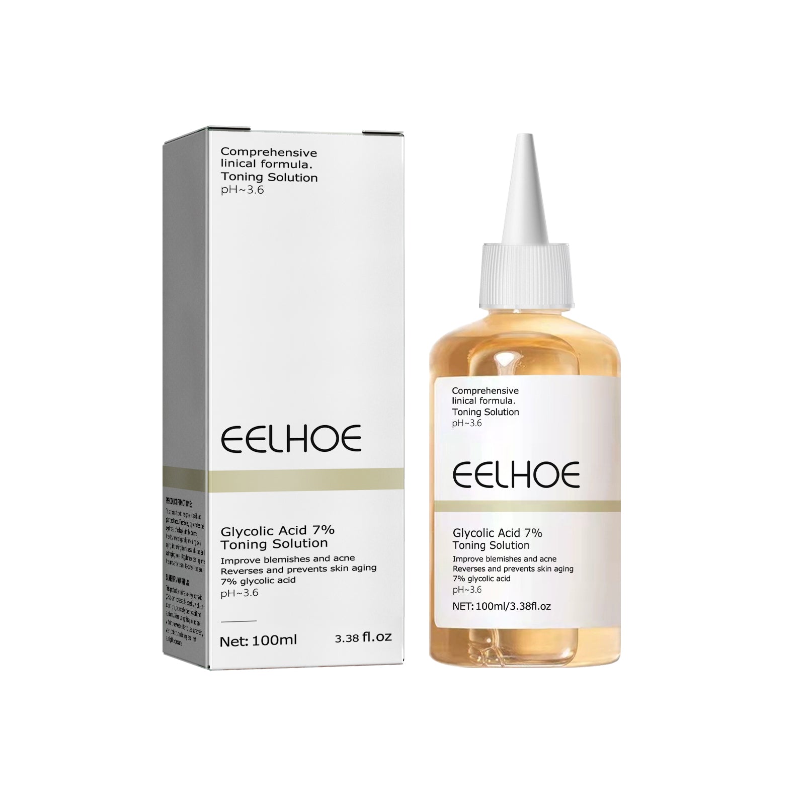 Glycolic Acid 7% Toner, Remove Acne Lighten Acne Repair Acne Mark Moisturize Skin Toner - Korvel