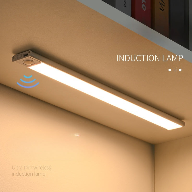 Intelligent ultra-thin wireless LED human body sensing light rechargeable magnetic strip light strip light strip - Korvel
