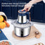 Electric Meat Grinders, 5L Food Processor, Stainless Steel Multifunctional Vegetable Slicer, Kitchen Chopper & Mixer - Korvel