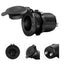 Car Cigarette Lighter Socket 12V-24V Waterproof Plug Power Outlet Adapter for Marine Boat Motorcycle Truck RV ATV with Wire D5 - Korvel