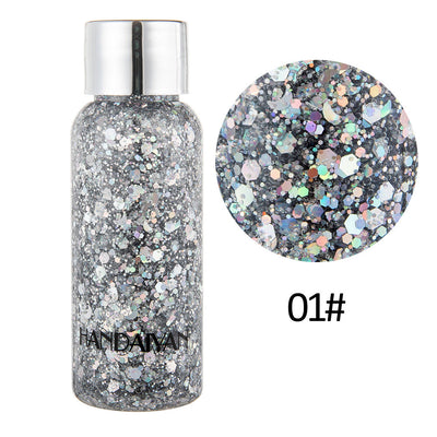 HANDAIYAN Mermaid Scale Face Body Sequins Body Lotion Glitter Cream Eye Shadow Colorful Polarized Stage Makeup - Korvel