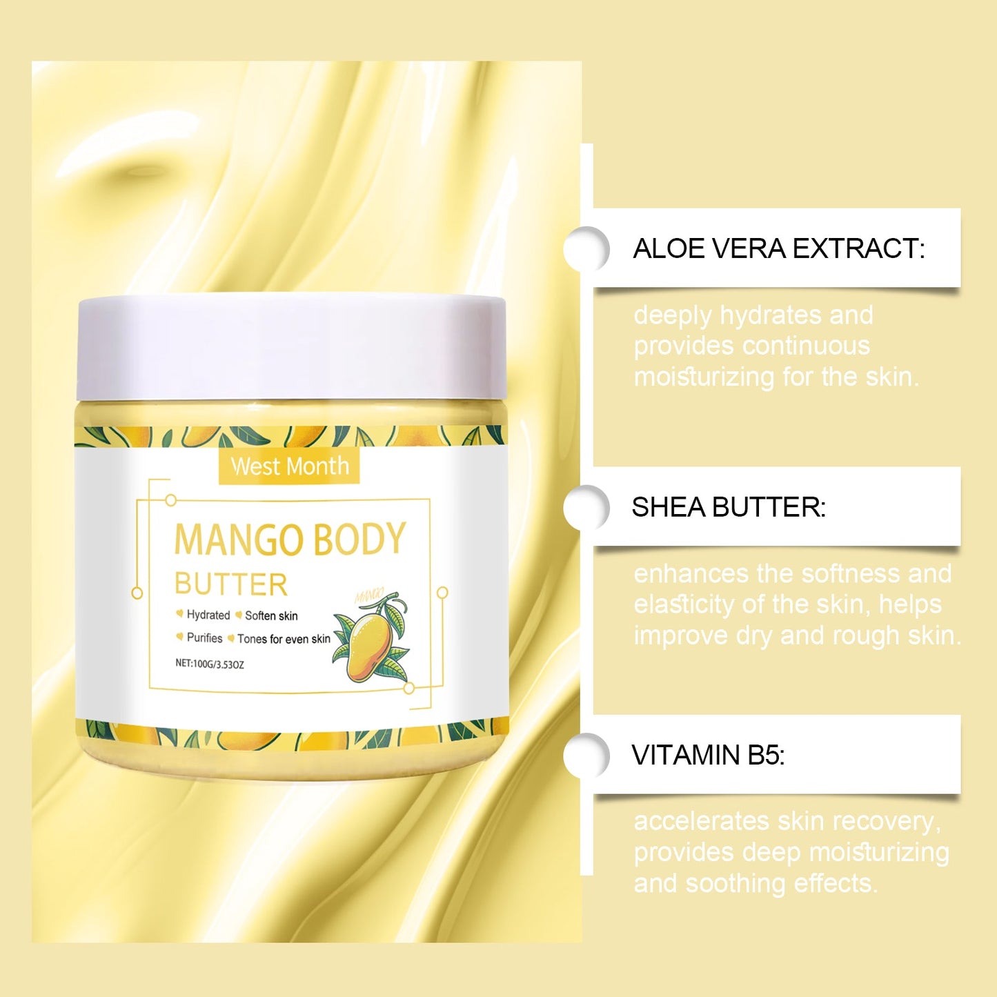 Crema Corporal Hidratante Nutritiva para Piel Suave