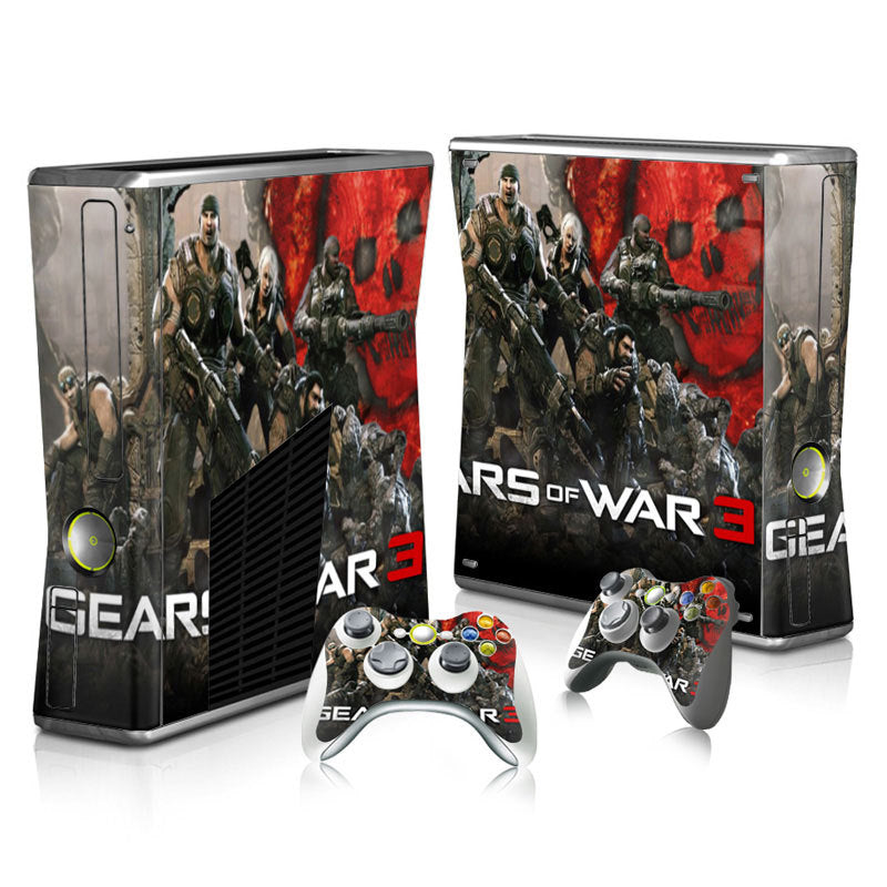 Xbox 360 Slim Full Body Color Membrane Stickers with Scratch-Resistant Protection - Korvel